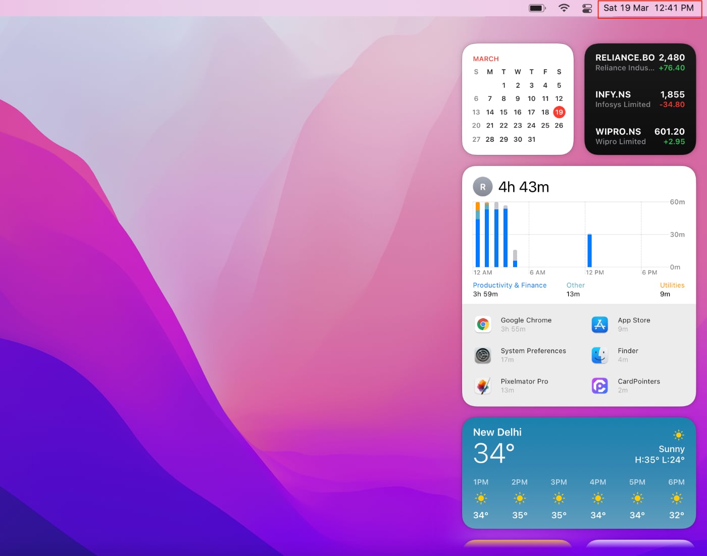 How to view widgets in macOS